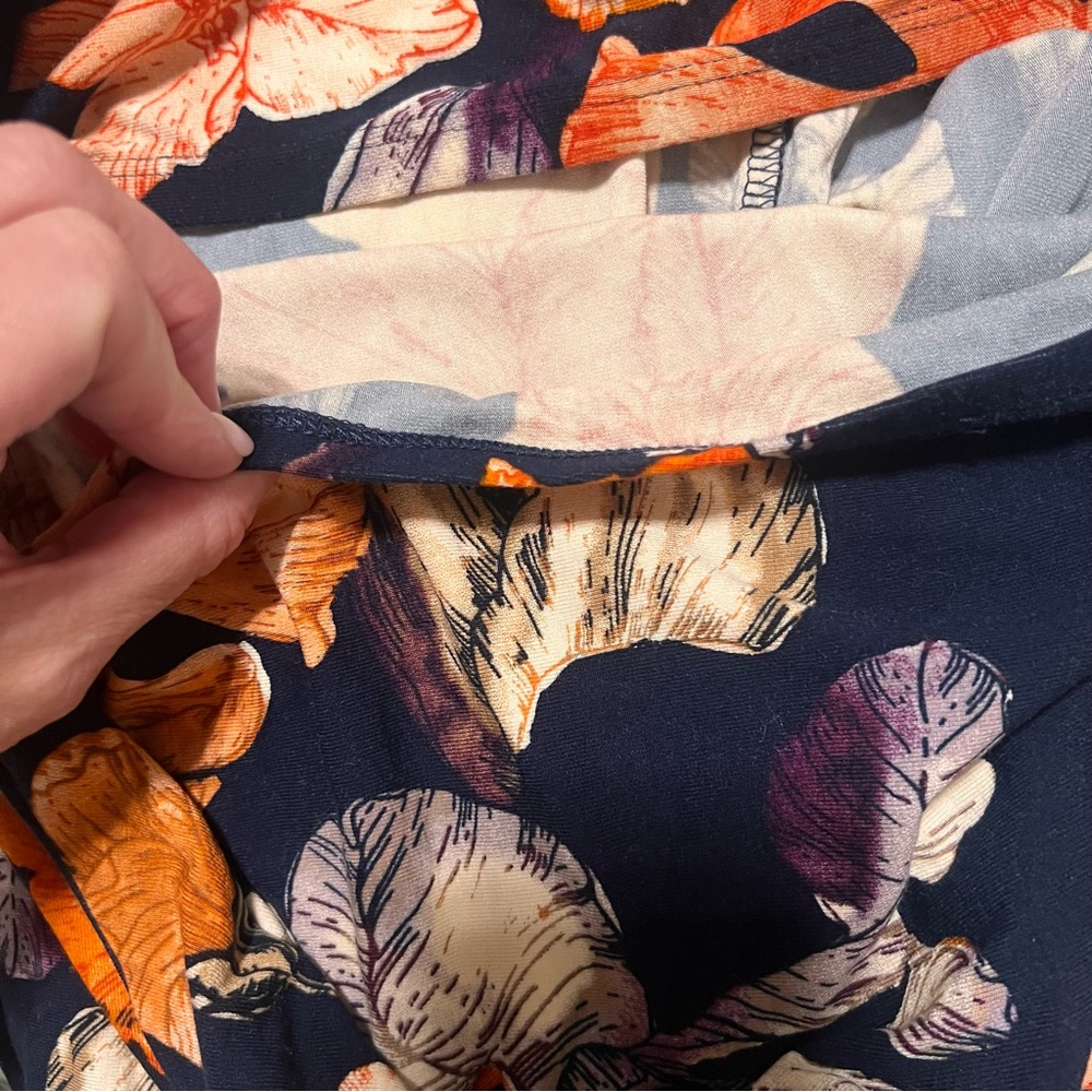 Tommy Bahama Orange and Blue Floral Dress - Picture 7 of 9